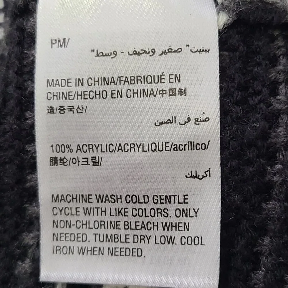 Charter Club Long Sleeve Gray Striped Open‎ Cardigan Shrug Womens SZ PM Career